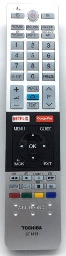 Genuine LED Tv Remote Control CT8536  Toshiba Smart Tv