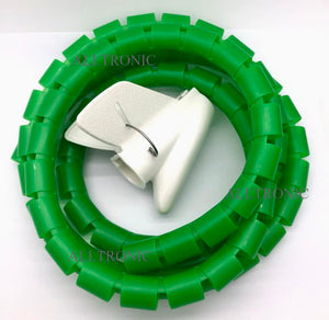 Cable Organizer 22mm Diameter 1.5Meter Green with Zipper