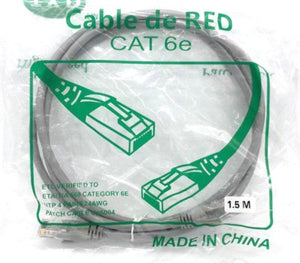 CAT 6 UTP RJ45 Lan Cable 1.5Meter Grey (OEM)