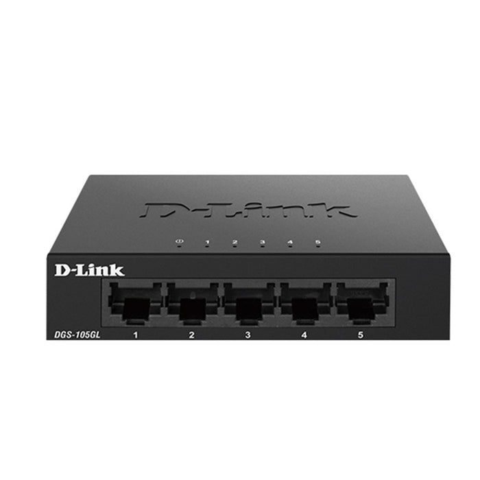 D-Link 5 Port Gigabit Metal Unmanaged Desktop Switch DGS-105GL