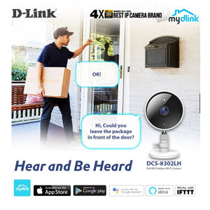 D-Link DCS-8302LH mydlink Full HD Outdoor Wi-Fi IP Camera (3yrs Warranty by D-link SG)