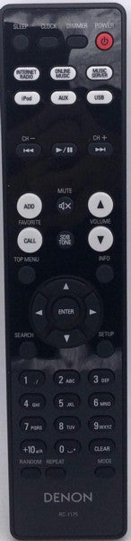 Audio Receiver Remote Control RC1175 Denon