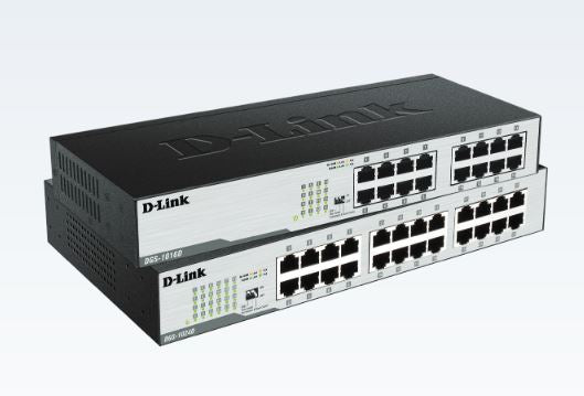 D-link DGS-1016D / DGS-1016C 16-Port Gigabit Unmanaged Desktop /Rackmount Switch In Metal Casing