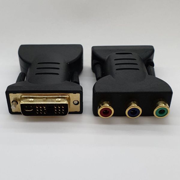 Adaptor / Connector DVI 18+5 Male to 3RCA Male Adapter