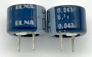 Dynacap Super capacitor 0.047F 6.3V 11.5x7 Horizontal  ELNA