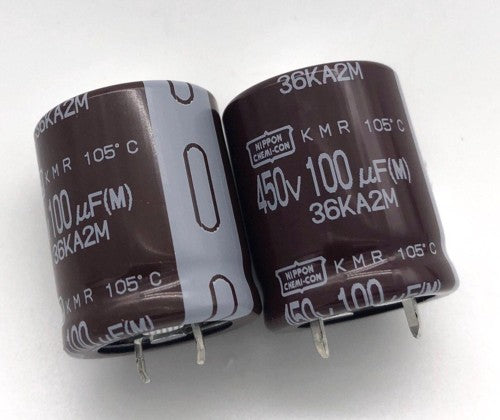 Electrolytic Aluminium Capacitor 100uf 450v 105°c Size:22x25mm KMR