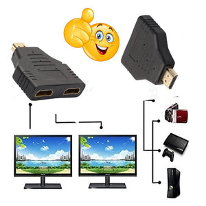 Adaptor / Connector HDMI Male to 2 Female Adapter/ HDMI Splitter 2 port