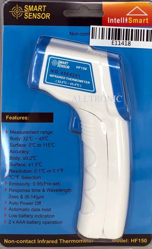 Non Touch Infrared Thermometer HF150 Smart Senor 32-45 Degree - Smart Sensor