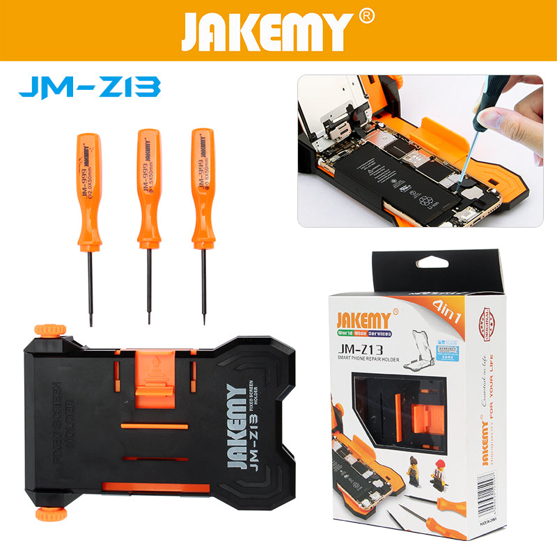 Screw Drivers + Smart Phone Repair Holder 4in1 JM-Z13 / JMZ13 Jakemy