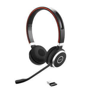 Jabra Evolve 65  MS Stereo USB-A Wireless Bluetooth Headset with Link 380 P/N: 6599-833-309