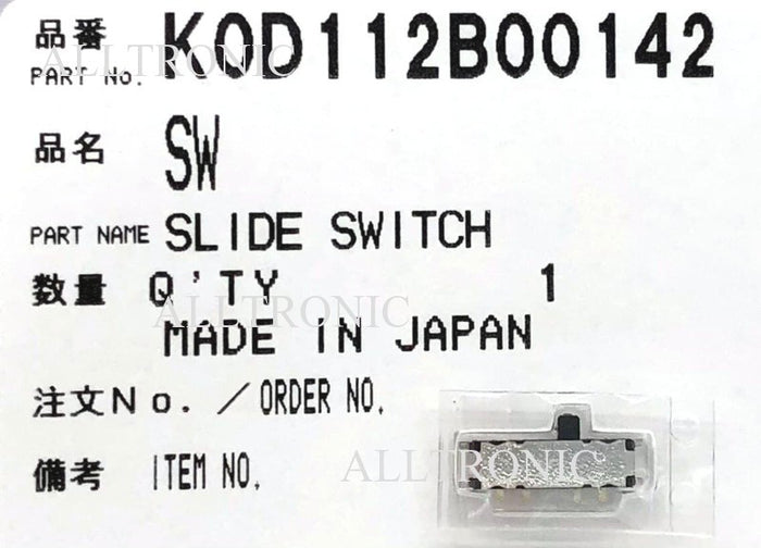 Genuine Camcorder Slide Switch K0D112B00142 for Panasonic
