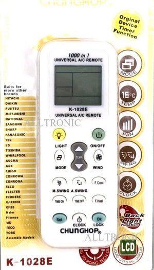 Remote Control Universal Aircon remote 1000 in 1 K1028E / K-1028E  CHUNGHOP