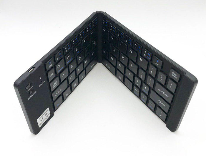 Foldable Bluetooth Keyboard 66 Key  Black