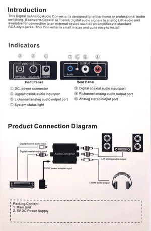 Audio Converter - Digital To Analog