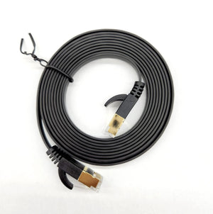 Lan Cable Cat 6 Flat UTP RJ45 Gigabit 0.5m / 1m /1.5m / 2m / 3m / 5m / 10m Flat Gold Plated Connector