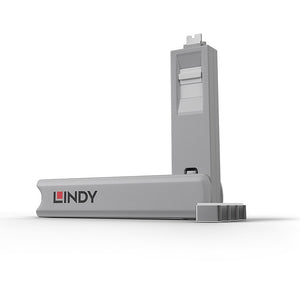 Lindy USB Type C Blocker - Pack of 4 + Key White 40427