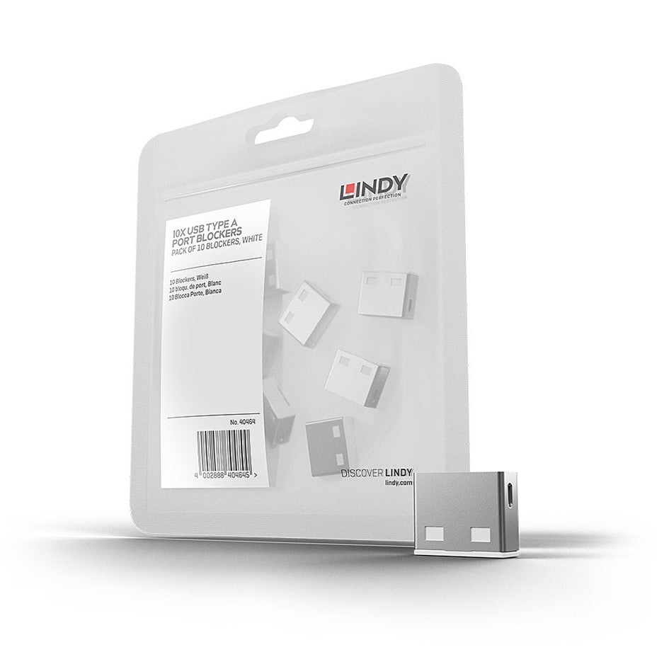 Lindy USB A Blocker White