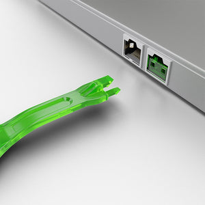 Lindy RJ45 / Ethernet / Lan Port Blocker Green
