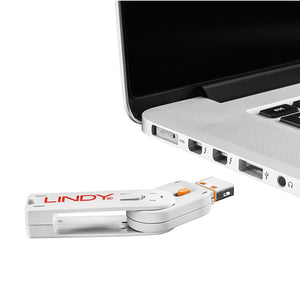 Lindy USB A Blocker Orange