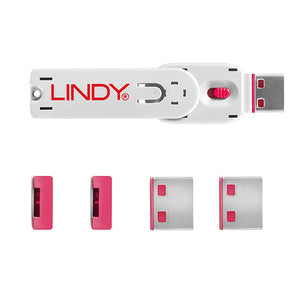 Lindy USB A Blocker Pink