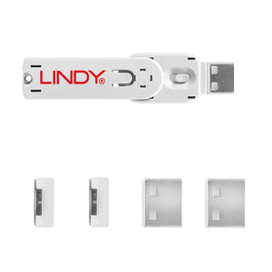 Lindy USB A Blocker White