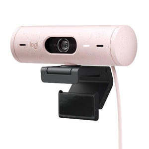 Logitech Brio 500 Full HD Webcam with Noise Reduction Mics / Graphite: 960-001423  / Off-white: 960-001429 / Rose: 960-0014