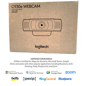 Logitech C930E Business Webcam C930E w Wide Angle Lens - 3yrs warranty