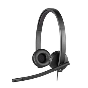 Logitech Stereo Headset H570E USB with Crystal Clear Sound and in-line control
