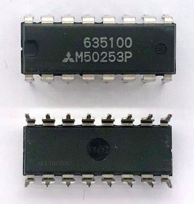 IC 12/16Bit Serial Paraller Converter M50253P Dip16 Mitsubishi
