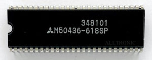 Obsolete CRT TV Controller / Micro Processor  IC M50436-618SP = 616SP DIP52 MITSUBISHI