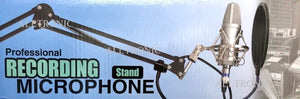 Table Clamp Microphone Holder / Webcam Holder with Extendable Arm
