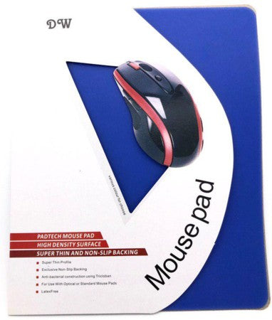 Washable Anti Slip Silicon Mouse Pad 180 x 220mm (Super Thin) Blue, Black, Orange, Purple
