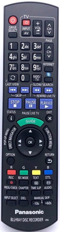 Genuine Bluray / DVD Remote Control  N2QAYB000755 = N2QAYB000781 Panasonic