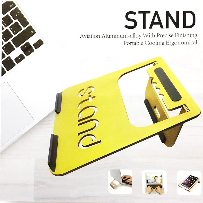 Notebook Universal Stand Aluminum-alloy with Precise Finishing Ergonomical Design