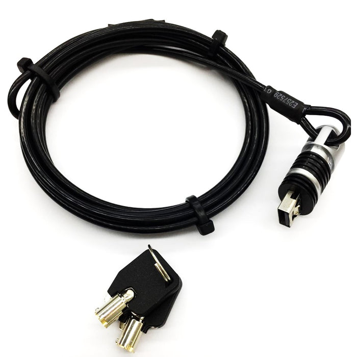 USB Dual Purpose Cable Lock 2.0 USB Port LK980 for Laptop