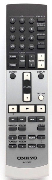 Remote Control Audio Amplifier RC-748S / RC748S Onkyo