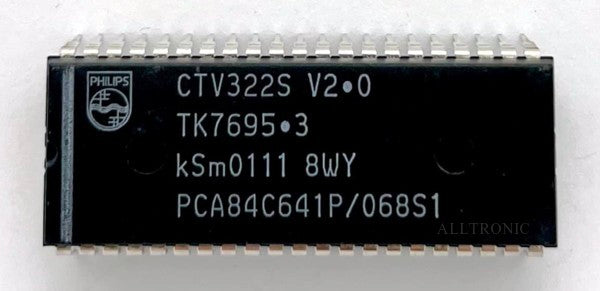Obsolete TV IC Microporcessor PCA84C641P-068S1 / CTV322S V2.0 Dip42 Philip