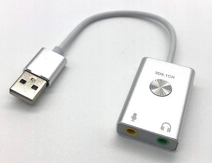 USB2 to Audio Sound Converter Cable 10cm Headphone/Mic (Hifi magic V9.1CH) 3D   PD590