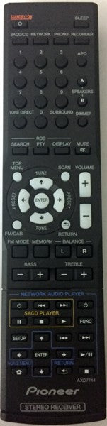 Audio Stereo AV Receiver Remote Control AXD7744 Pioneer