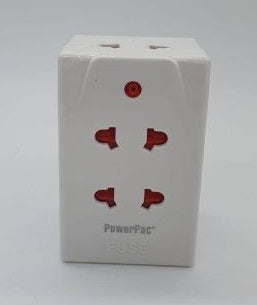 Powerpac Socket 4 Way 2 Pin Adapter PP788N