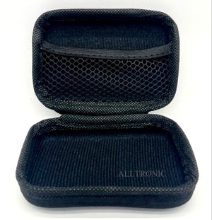 Universal Traveller Zip Pouch 11x8x4 cm Rect Black Smooth