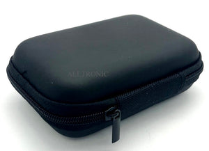 Universal Traveller Zip Pouch 11x8x4 cm Rect Black Smooth
