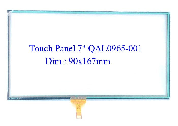 Replacement Car Audio CD/DVD Touch Panel 7" 90x167mm QAL0965-002-R JVC