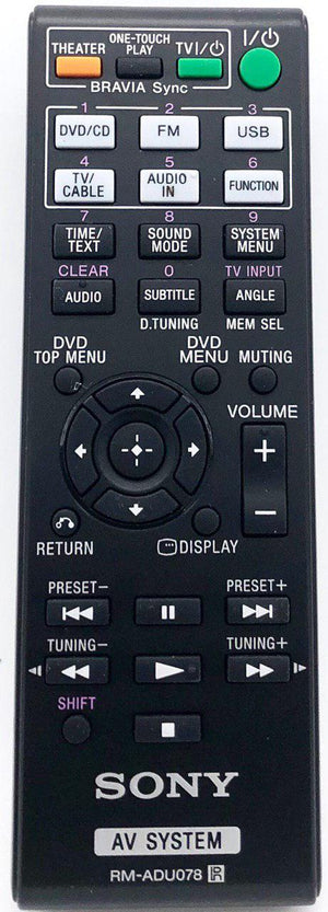 Genuine Home Theater AV Remote Control RMADU078 for Sony