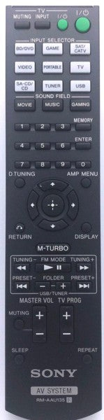 Genuine Home Theater  Remote Control RM-AAU135 / RMAAU135 149017111 Sony