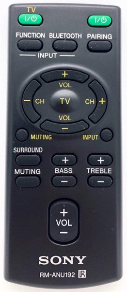 Home Theatre Remote Control RM-ANU192 / RMANU192 Sony