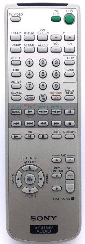 Genuine Audio Remote Control RM-SV88 / RMSV88 147571911 Sony