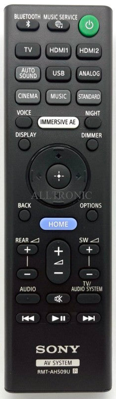 Home Theater Remote Control RMT-AH509U / RMTAH509U Sony