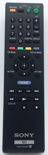 Bluray / DVD Remote Control RMT-B104P / RMTB104P Sony