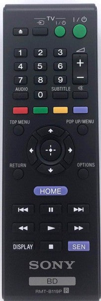 Genuine Bluray / DVD Remote Control RMT-B119P / RMTB119P 149002841 Sony